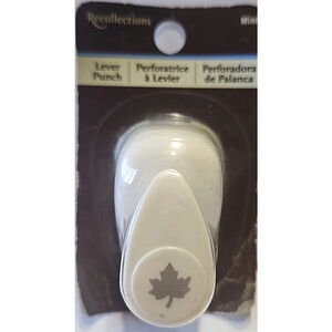 Recollection Lever Punch 1/2" Fall Leaf Punch - New In Package